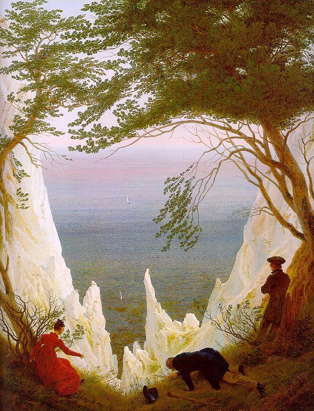 Chalk Cliffs on Rugen, Caspar David Friedrich